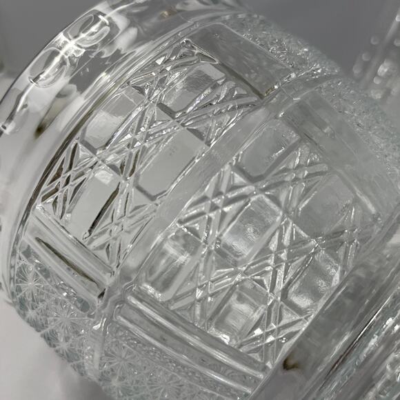 Pair of Vintage Pressed Glass Jam‎ Jars or Candy Dishes - Picture 5 of 10